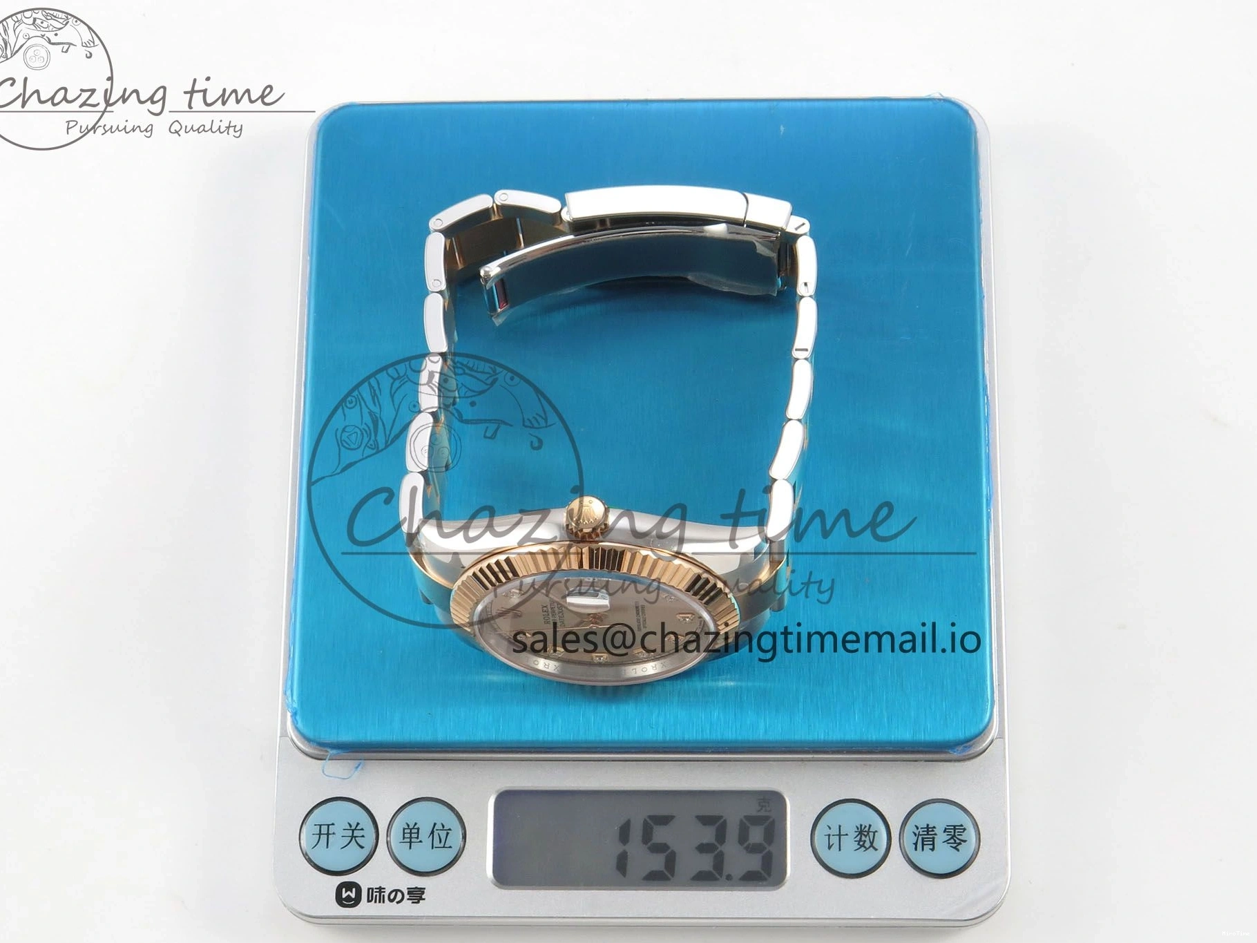 MiroTime 1218 Colorful DateJust 41 126331 SS RG ARF 1:1 Best Edition RG Diamonds Dial on Oyster Bracelet SH3235 (Weighted) 185